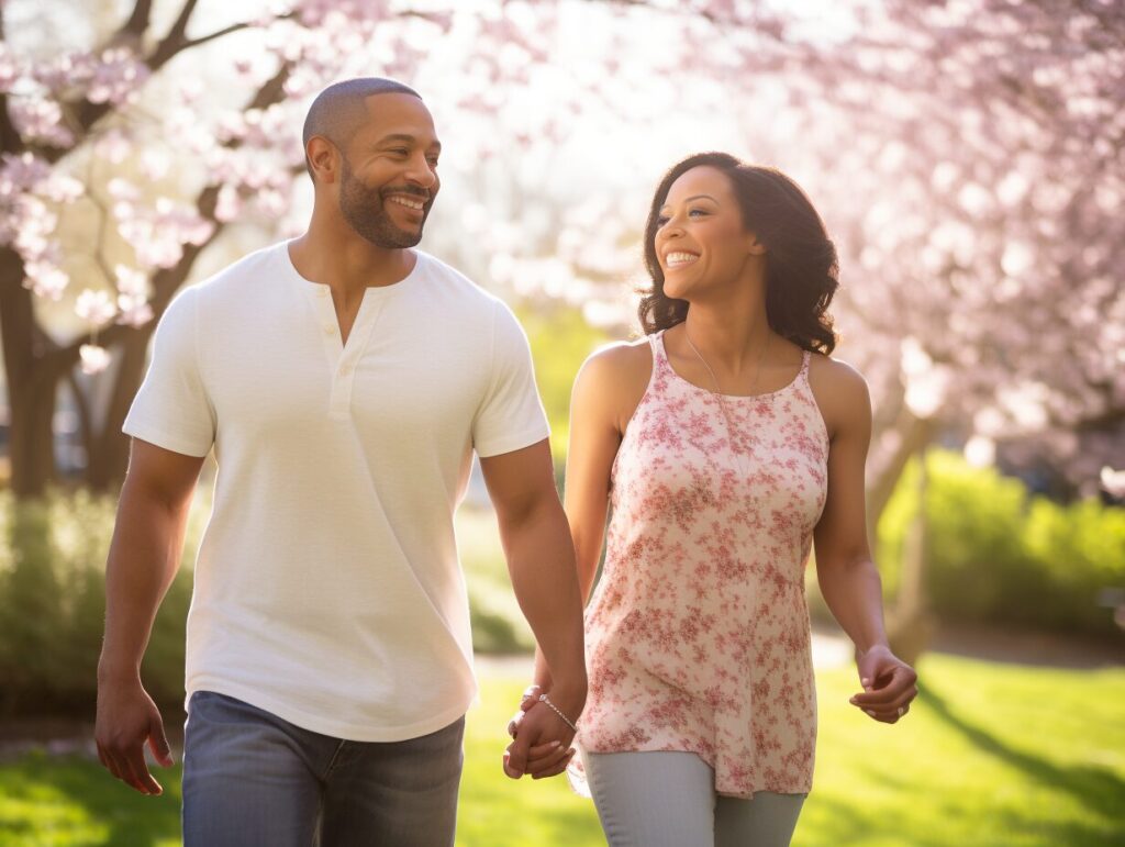 happily_married_couple_30s_relishing_their_walk_in_park_d2c05d0f_3 - Personal Development and Growth happy couple walking in park